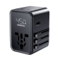 Chargeur GaN Multi Fonctions (Type-C*3+USB-A*2+AC*1) 45W REMAX Explorer CM06 - EU+UK+US/AU - Noir — REMAX · Smarty Paris 18e